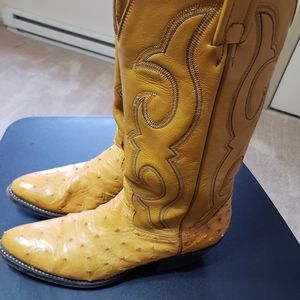 Ostrich cowboy boots